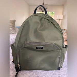 Kate spade olive green backpack